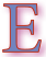 Graphic pic of letter E